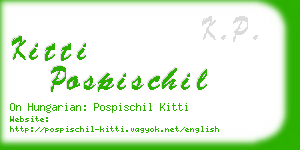 kitti pospischil business card